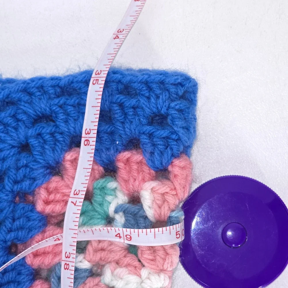 Handmade blue pink